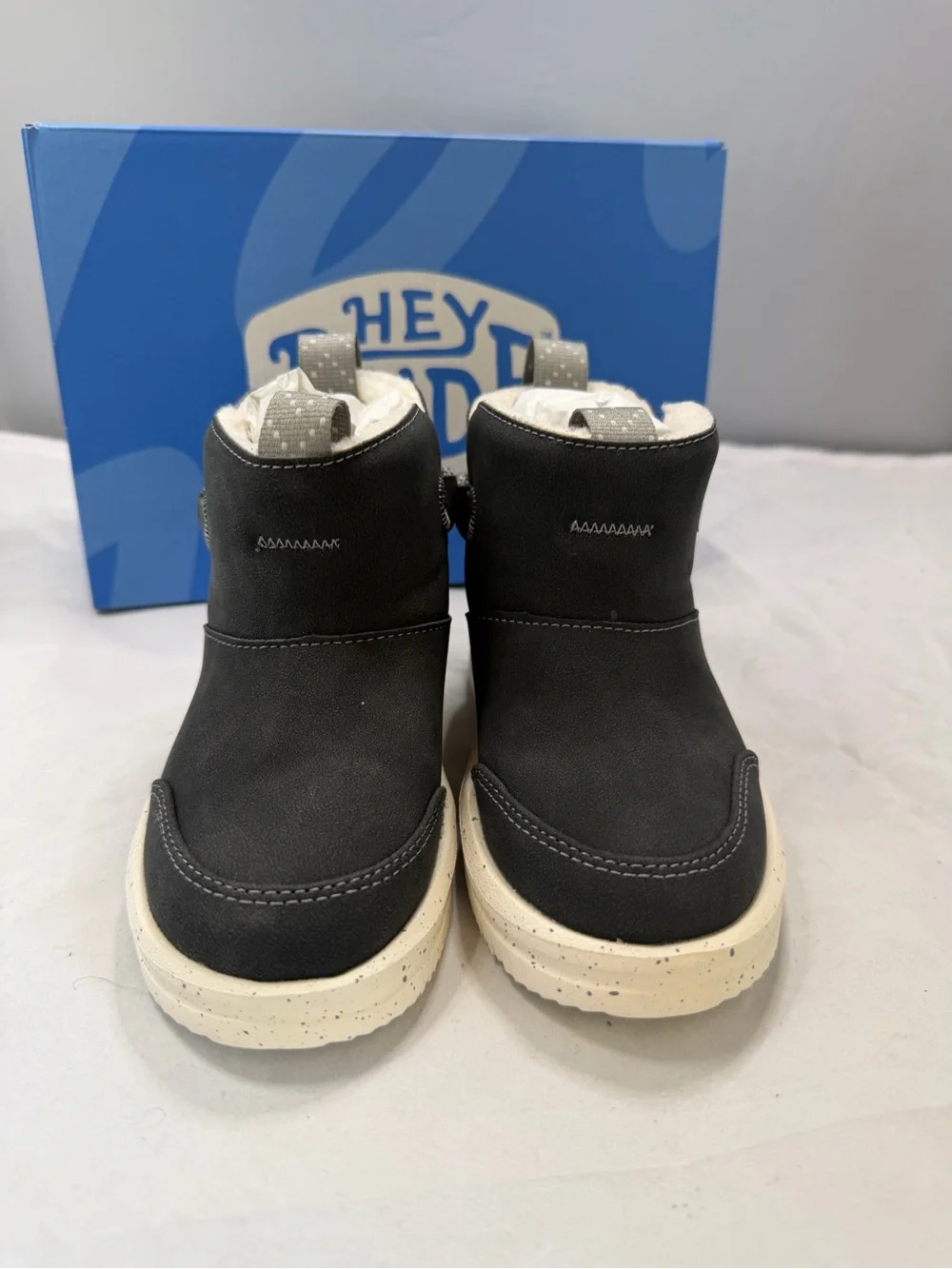 NWT Hey Dude Camden Bow Boot T Cozy Toddler C9 Black